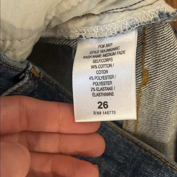 RE/DONE ORIGINALS High Rise Ankle Crop in Medium Vintage sz 26 - Picture 6 of 9